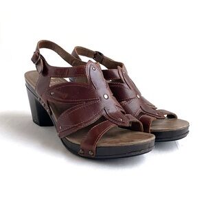 Dansko Nina  Strappy Leather Sandals with Stud Detailing size 40